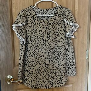 Leopard print blouse